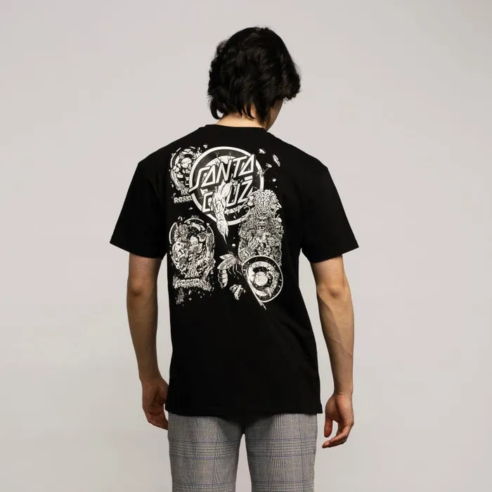 SANTA CRUZ - Roskopp Evo 2 T-Shirt - BLACK