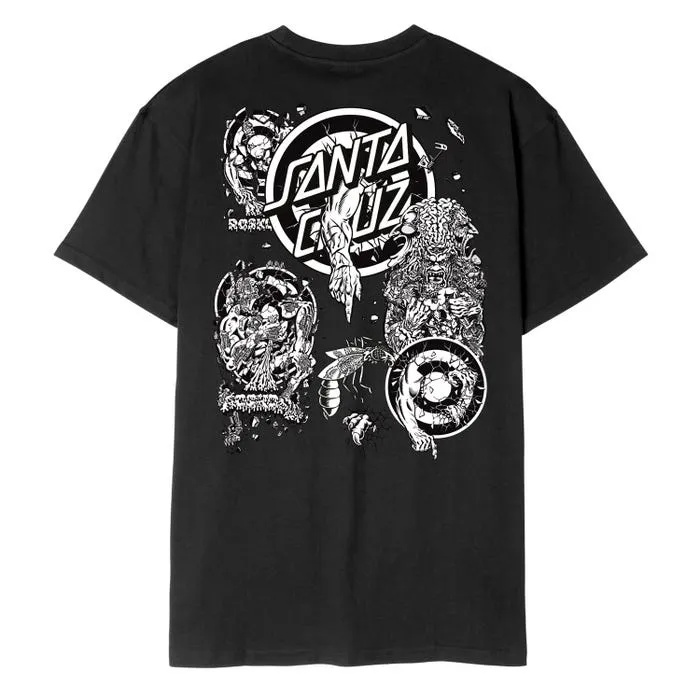 SANTA CRUZ - Roskopp Evo 2 T-Shirt - BLACK