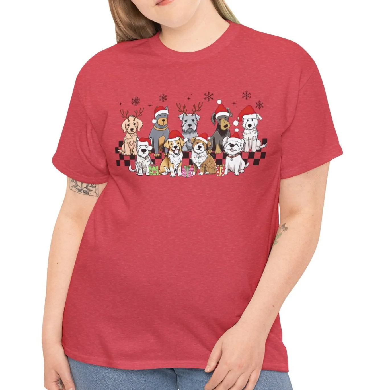 Santa Dogs Christmas T-Shirt