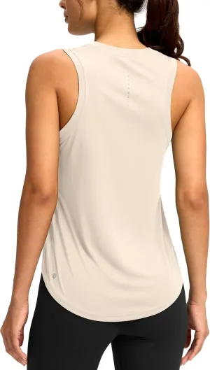 SANTINY Women's Sleeveless Workout Tops Lightweight Tennis Yoga Athletic Running Shirts Racerback Tank Tops for Women