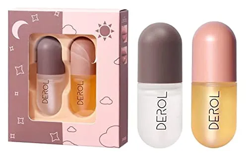 Sanvalley Lip Plumper, Natural Lip Care & Enhancer Set, Day & Night Serum, Softer Bigger Fuller Lips by Natural Lip Enhancer, Lip Mask, Lip Gloss, No Chapped Lips