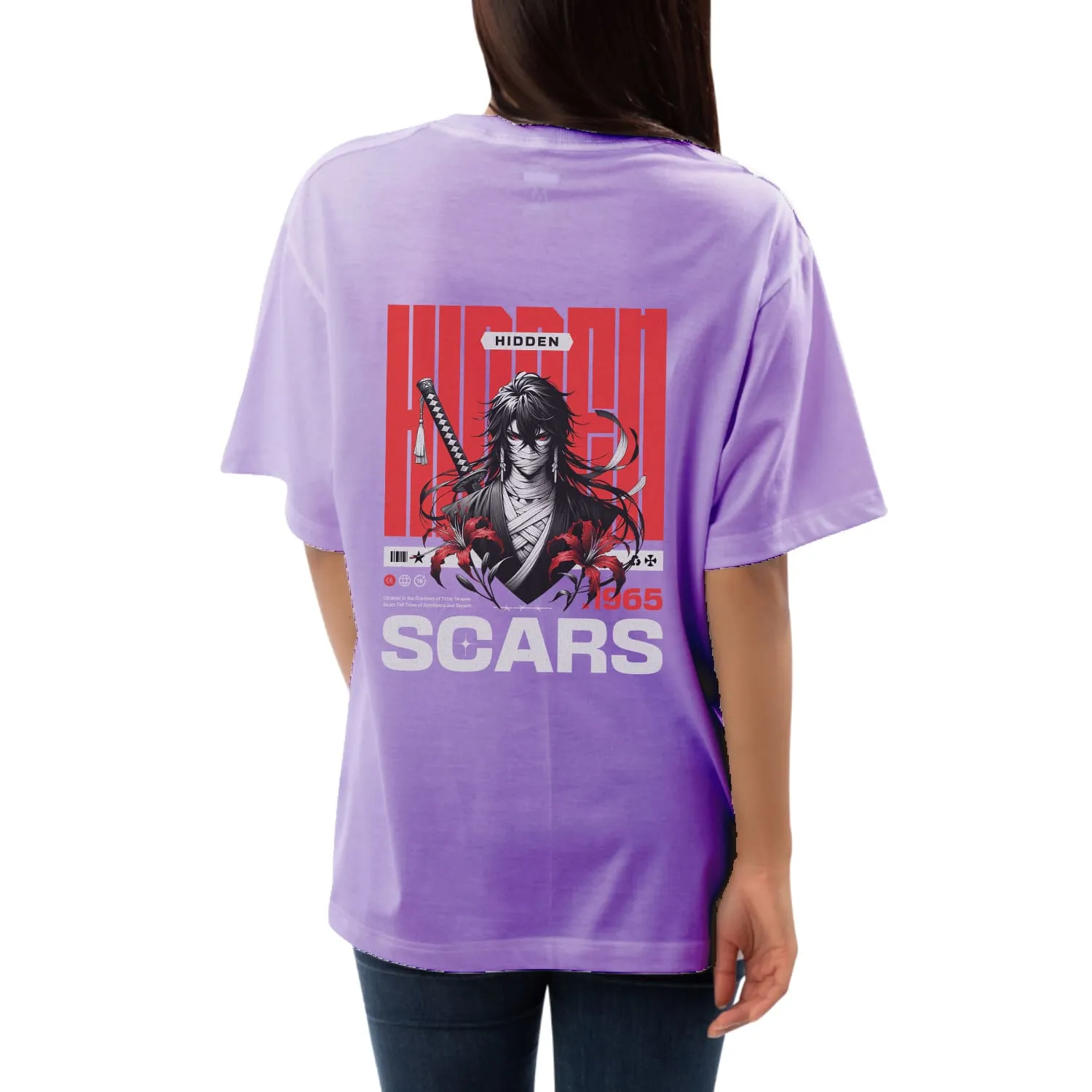 Scars Womens Oversized T-shirt