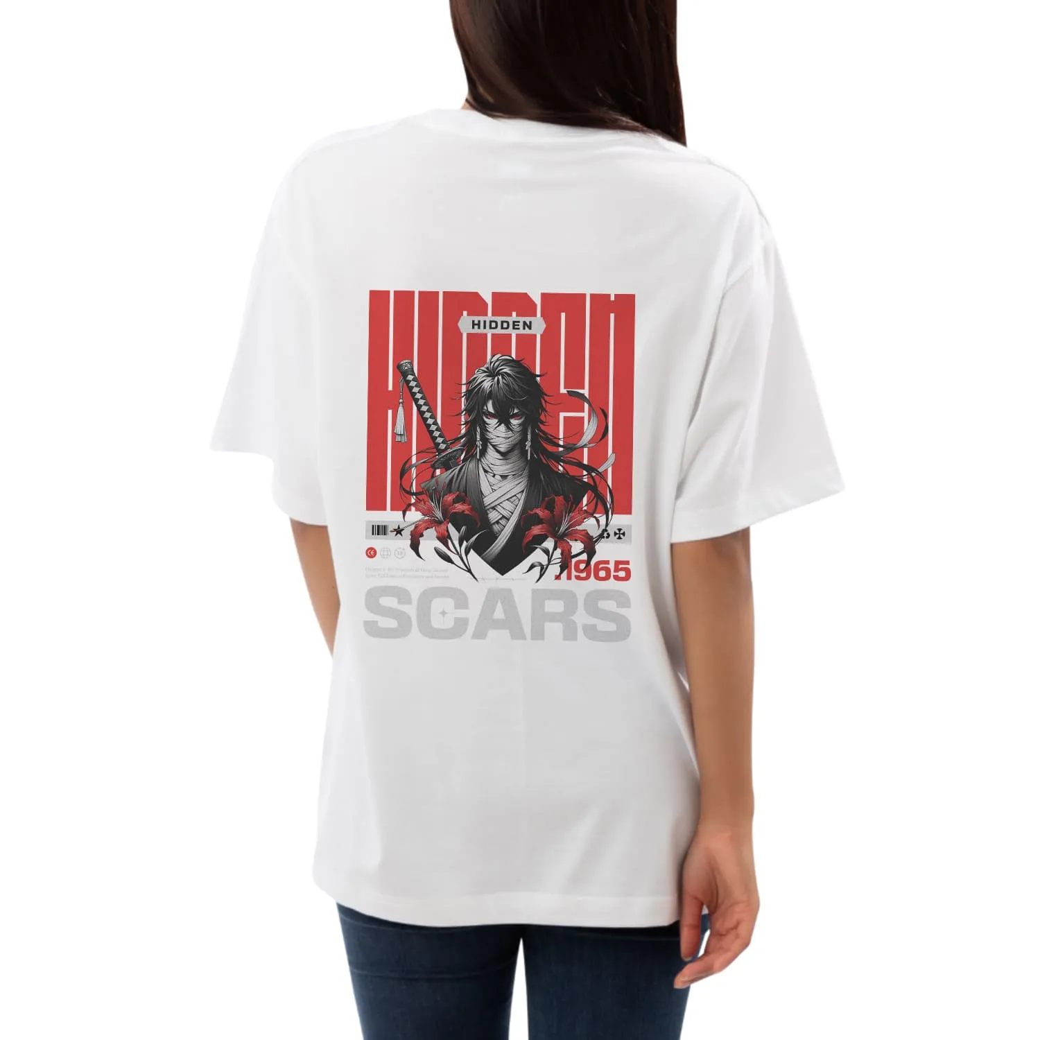 Scars Womens Oversized T-shirt