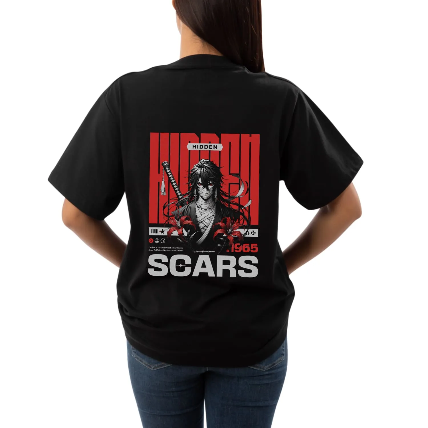 Scars Womens Oversized T-shirt