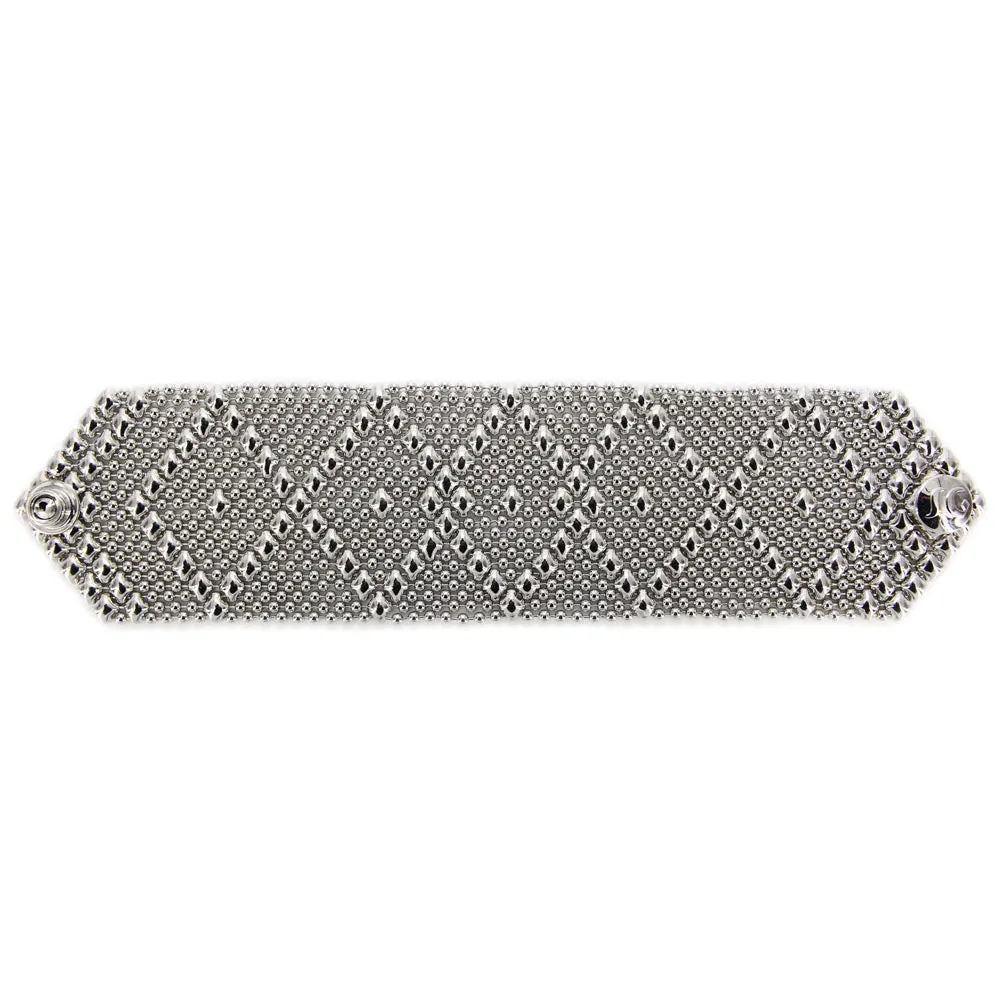 SG Liquid Metal B10-N Chrome Finish Bracelet by Sergio Gutierrez