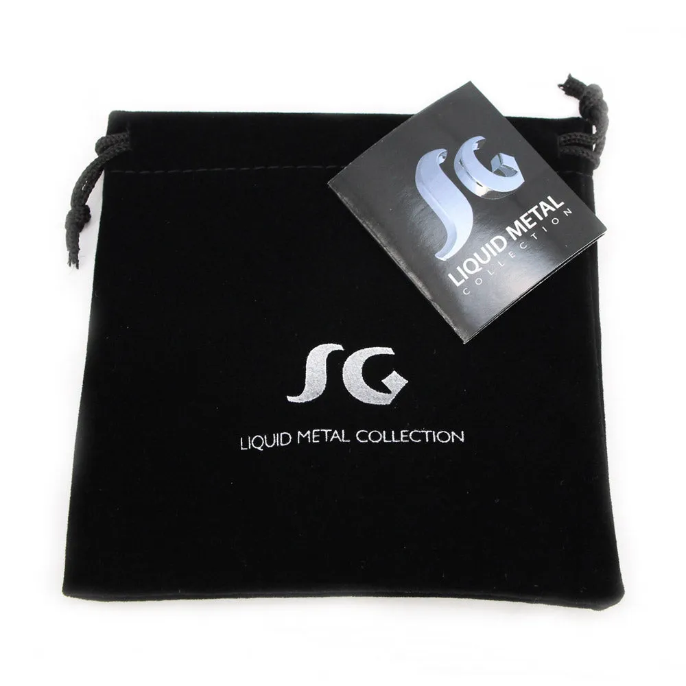 SG Liquid Metal B10-N Chrome Finish Bracelet by Sergio Gutierrez