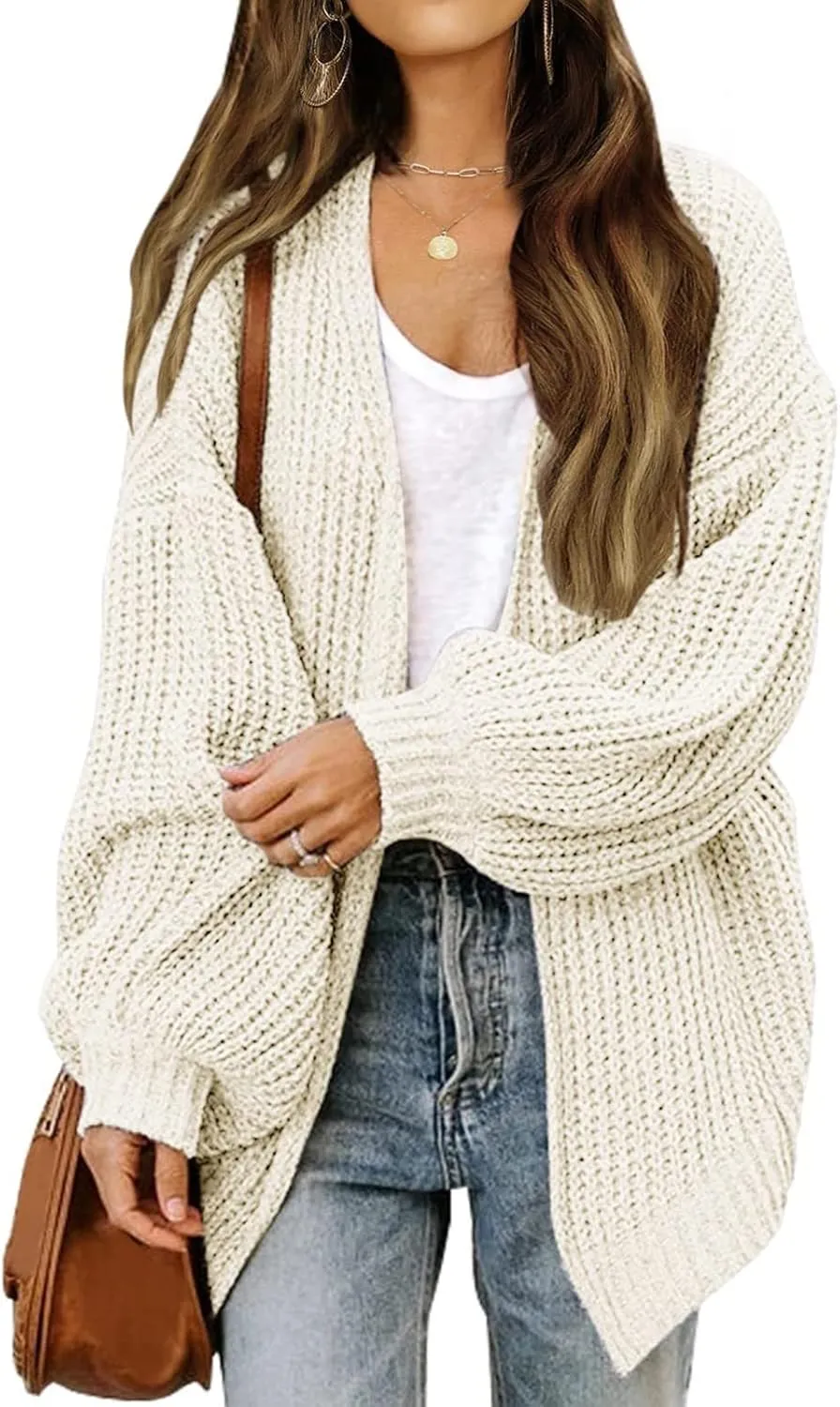 Shacket Jacket Women Long Sleeve Thickened Warm Outdoor Fleece Jacket Open Stitch Coat Sweater Coat Trench