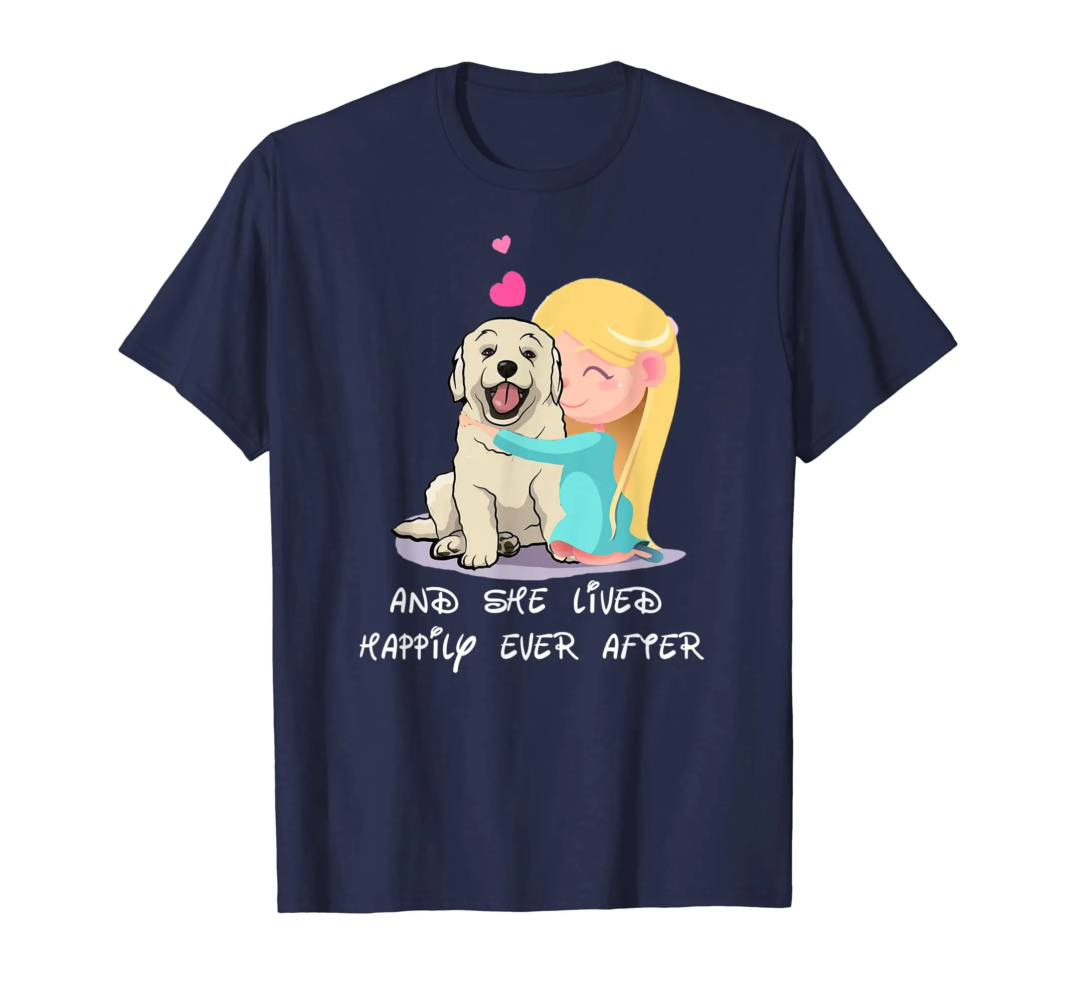 She Lived Happily Ever After Golden Retriever Mother Shirt