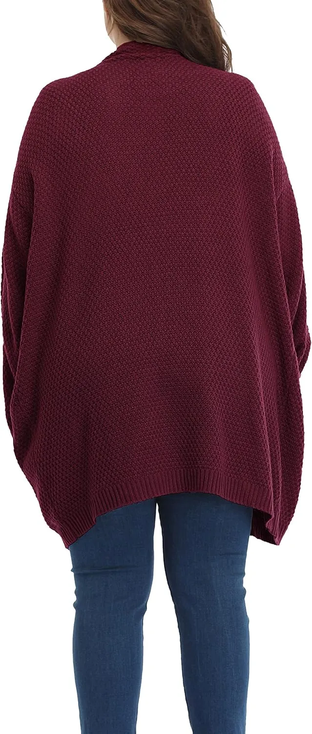 Shiaili Classic Plus Size Sweaters for Women Oversized Long Cardigans
