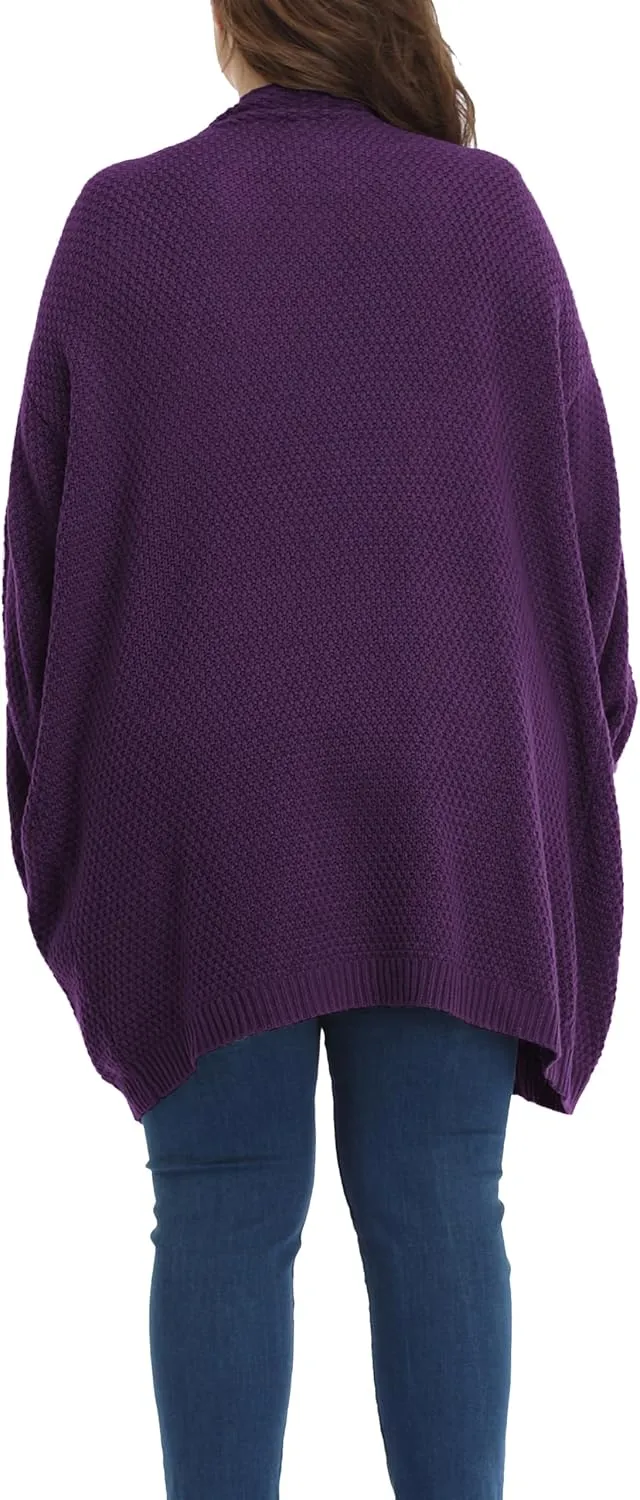 Shiaili Classic Plus Size Sweaters for Women Oversized Long Cardigans