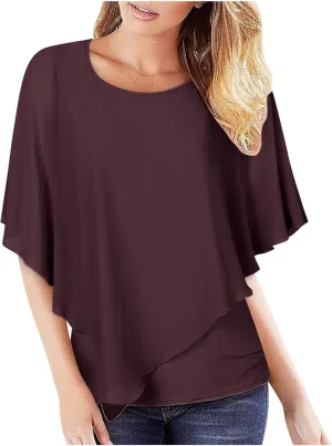 Shirts for Women Trendy Short Sleeve Plain Crewneck Blouses Casual Daily Work Fashion Sexy Cute Tops