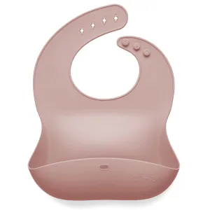 Silicone Baby Bib | Soft Blush