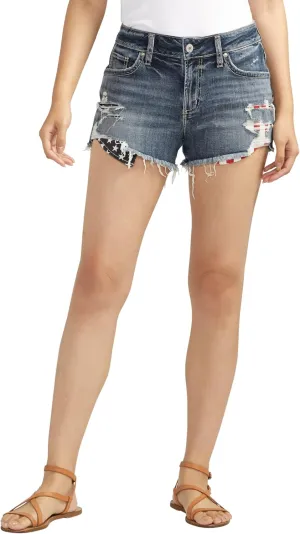 Silver Jeans Co. Women's Boyfriend Mid Rise Short