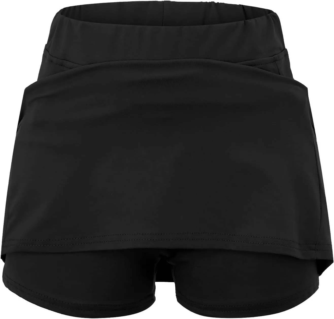 Skirts for Women Trendy Summer Long Athletic Dress for Women with Shorts Knee Length Running Shorts for Men 9 inch