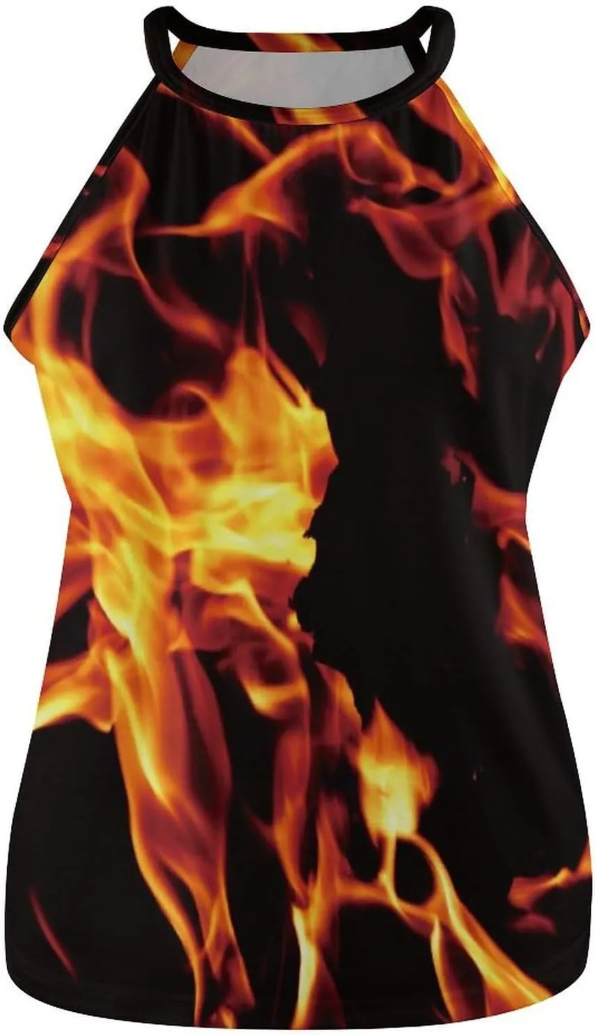 Sleeveless High Neck Tank Tops for Women, Summer Halter Camis with Soft Flowy Blouses