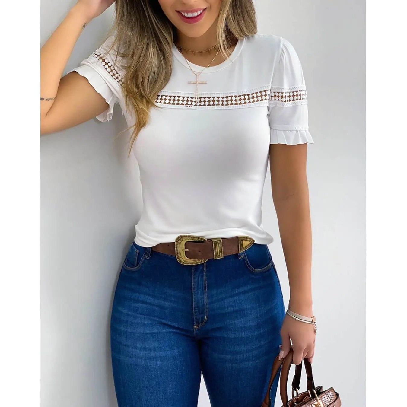 Slim Perspective Short Sleeves T-shirt