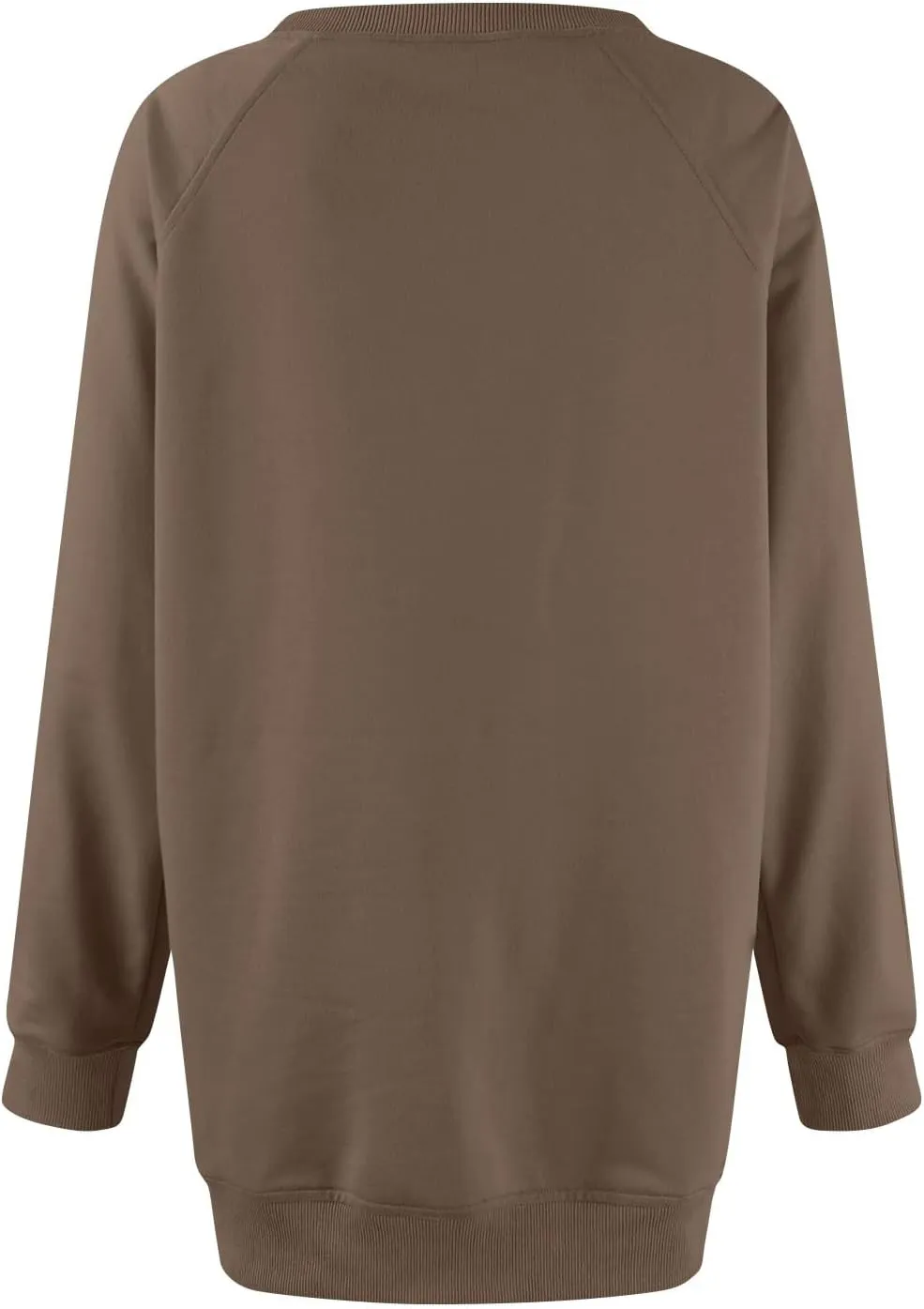 slqdgmryz Crewneck Sweatshirts Women Side Split Oversized Sweatshirt No Hood Crew Neck Y2k Hoodie Long Sleeve Tunic Pullover