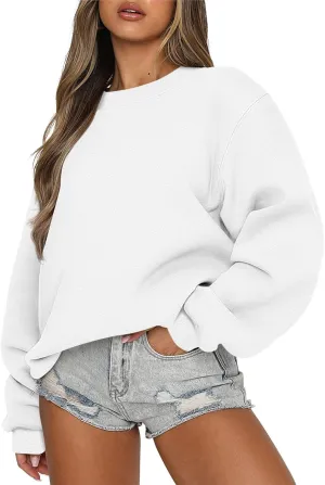 slqdgmryz Oversized Crewneck Sweatshirt Women Fall Cute Sweatshirts Loose Fit College Hoodies Y2K Long Sleeve Shirts