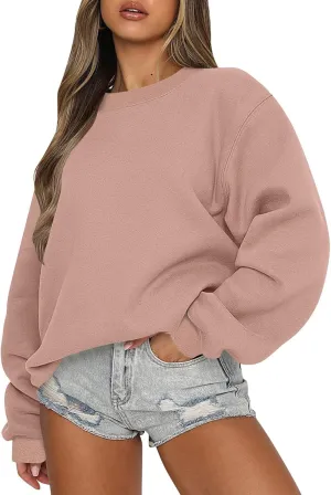 slqdgmryz Oversized Crewneck Sweatshirt Women Fall Cute Sweatshirts Loose Fit College Hoodies Y2K Long Sleeve Shirts