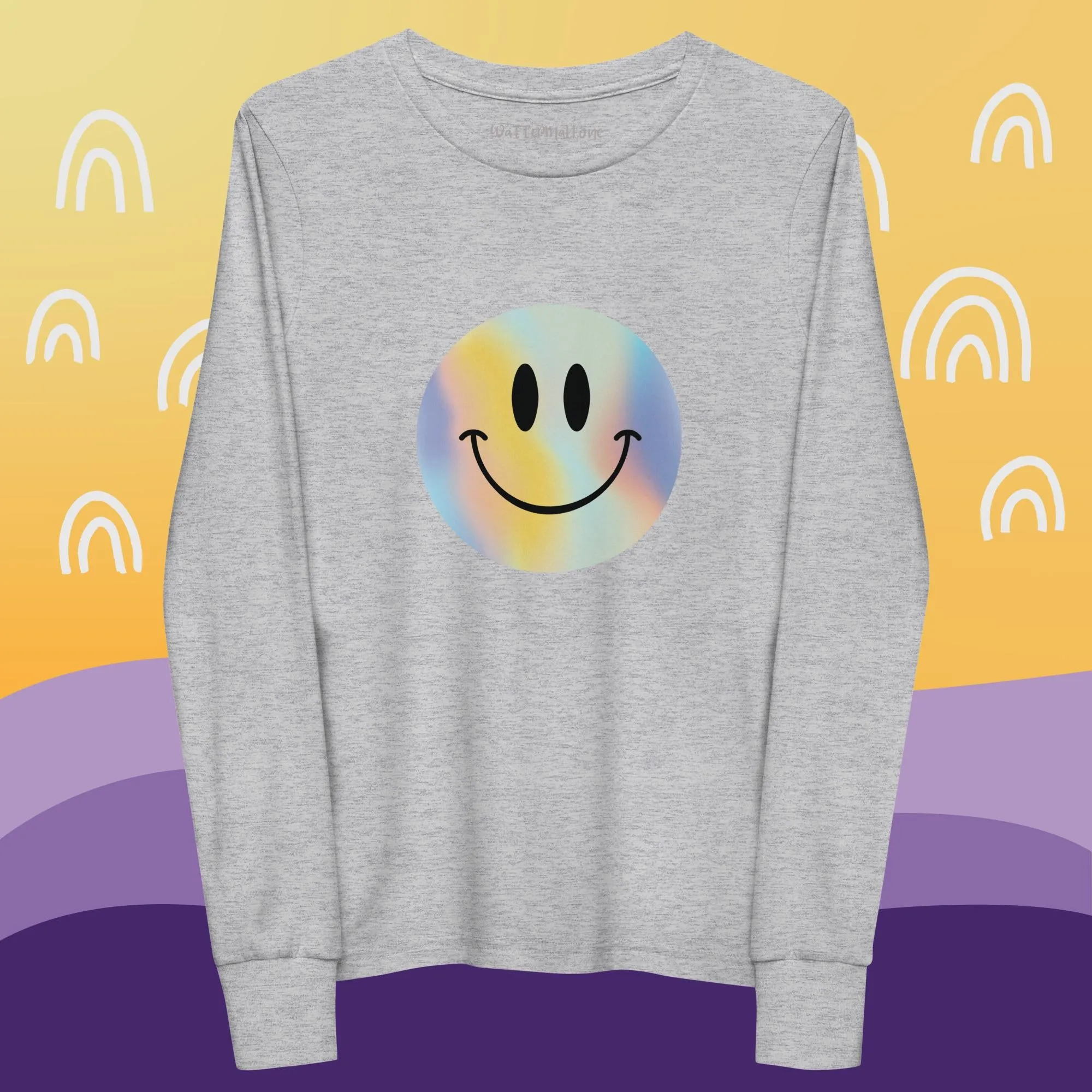 Smiley Face Youth Long Sleeve Tee