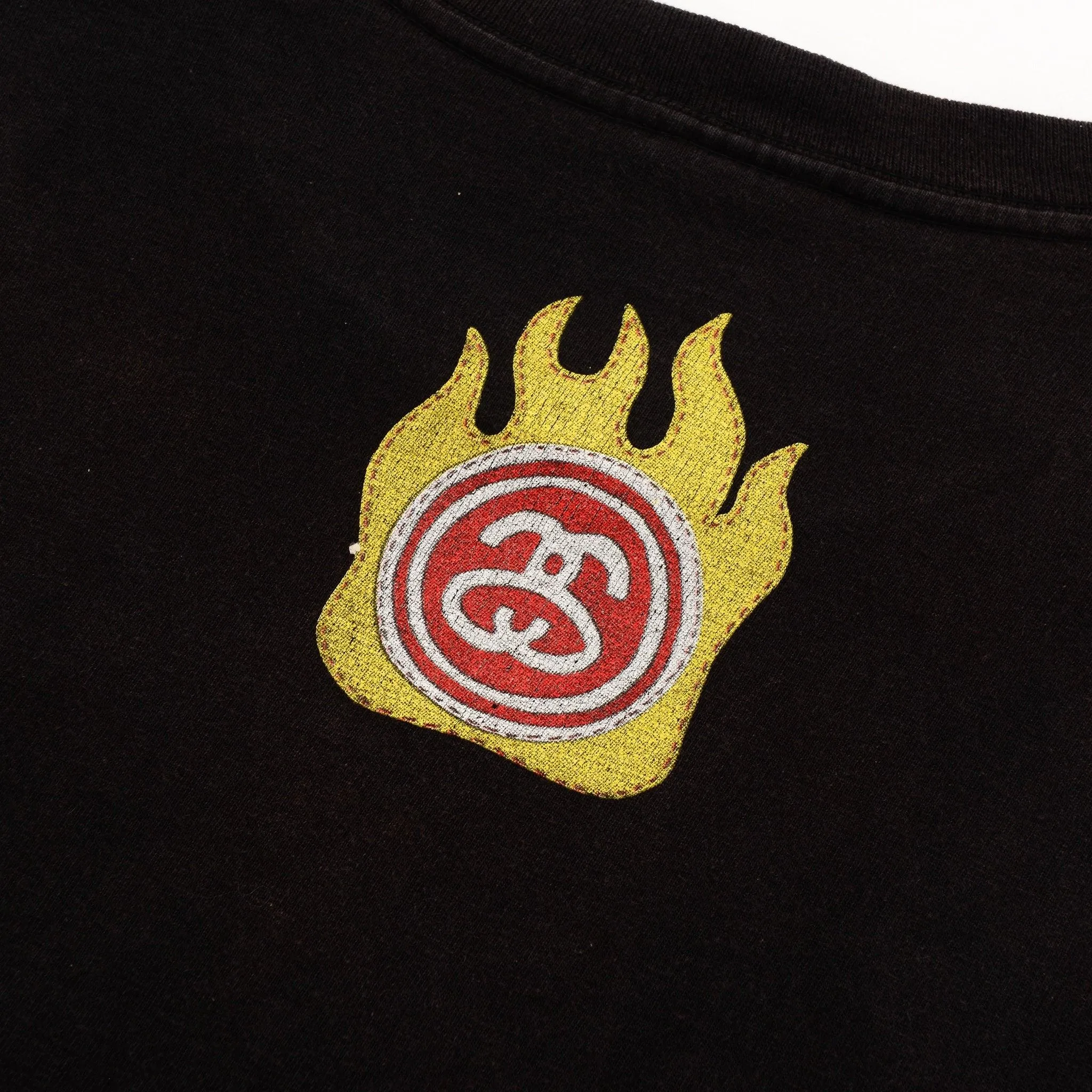 STUSSY WORLDWIDE BIKER TEE  (L)