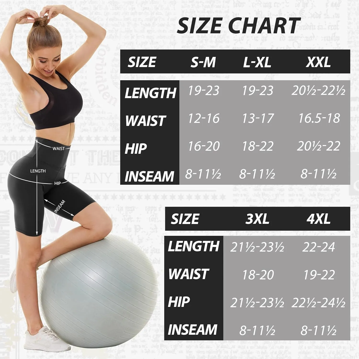 Sundwudu 4 Pack Biker Shorts for Women - 8/5/3 High Waist Tummy Control Summer Workout Shorts for Running Yoga Athletic