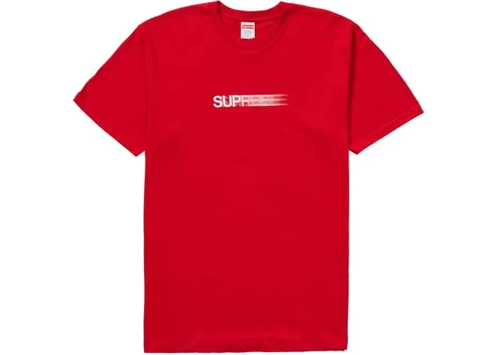 SUPREME MOTION LOGO TEE SS20 RED