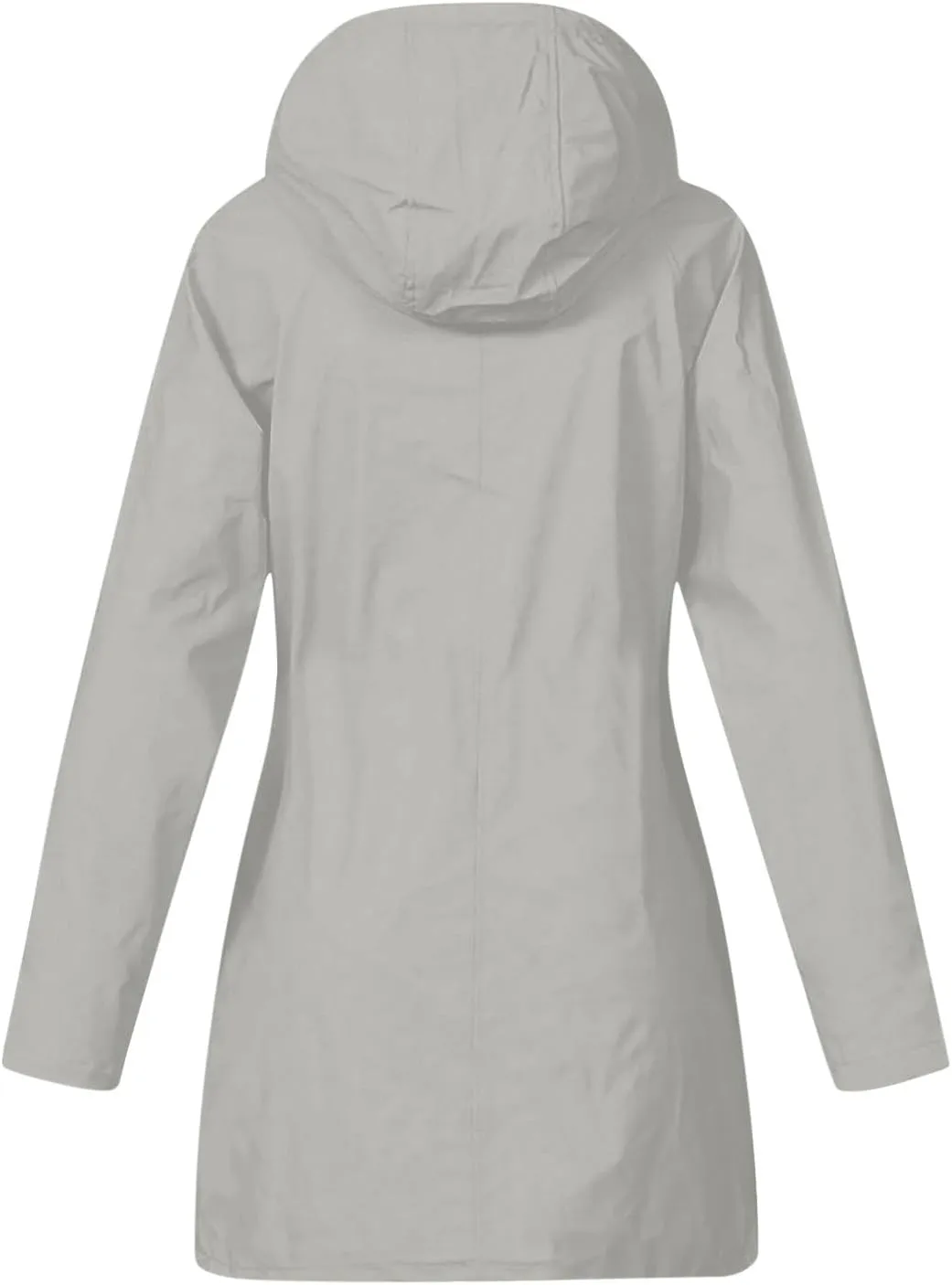 TANGNADE Raincoat for Women Waterproof with Hood Packable Long Hooded Trench Coats Windbreaker Travel Jacket