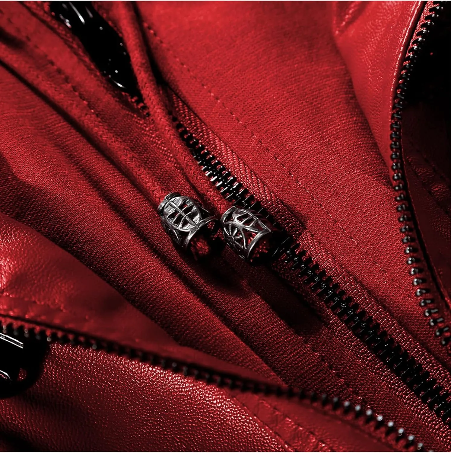 Tanming Women's Removable Hooded Faux Leather Jackets