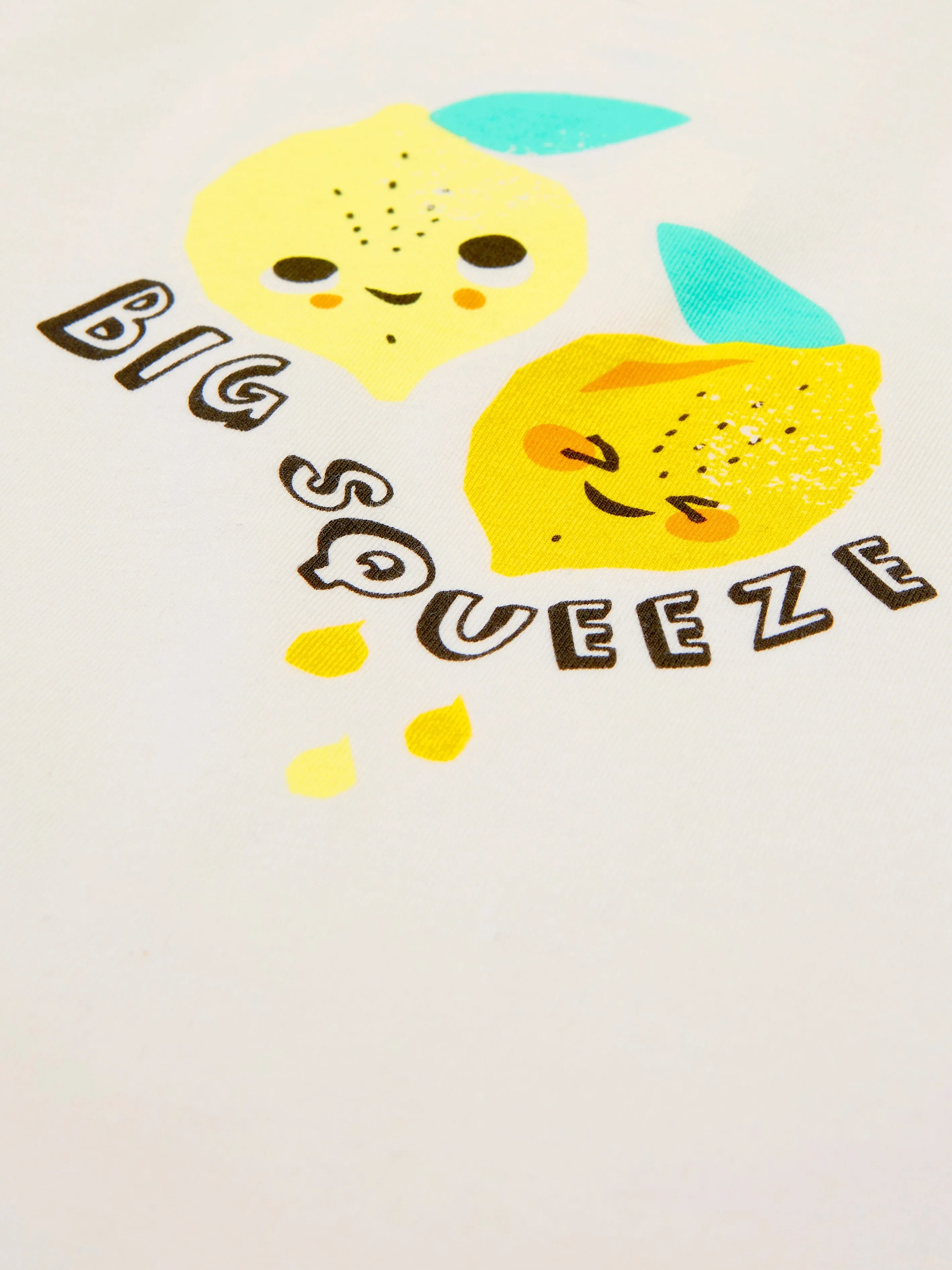 The Bonnie Mob Unisex Organic Cotton Lemon Print T-Shirt