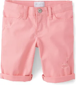 The Children's Place Girls' Solid Skimmer Shorts