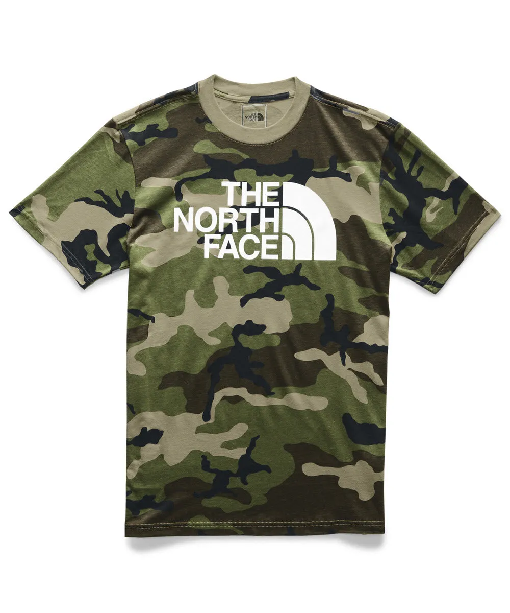 The North Face Men's Short Sleeve Half Dome Camo Tee - Dune Beige Jeffery Camo