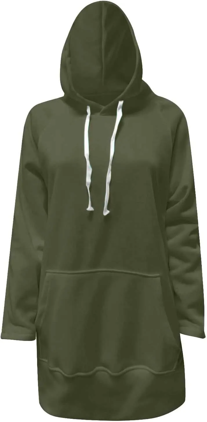 The Warmy Oversized Hoodie Dress for Womens Hoodies Pullover Long Sleeve Hoodies with Pocket