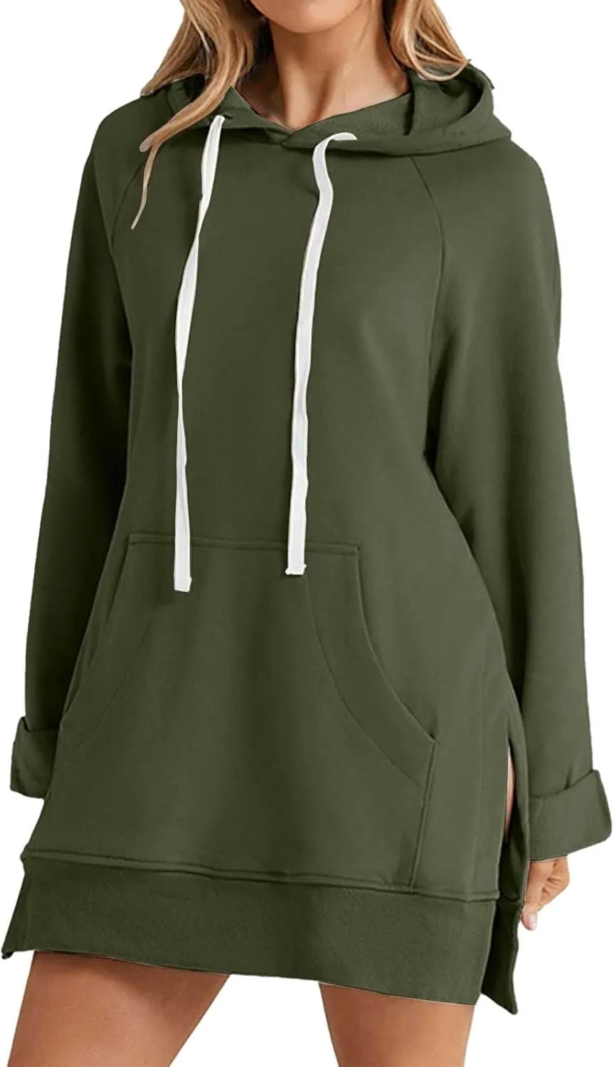 The Warmy Oversized Hoodie Dress for Womens Hoodies Pullover Long Sleeve Hoodies with Pocket