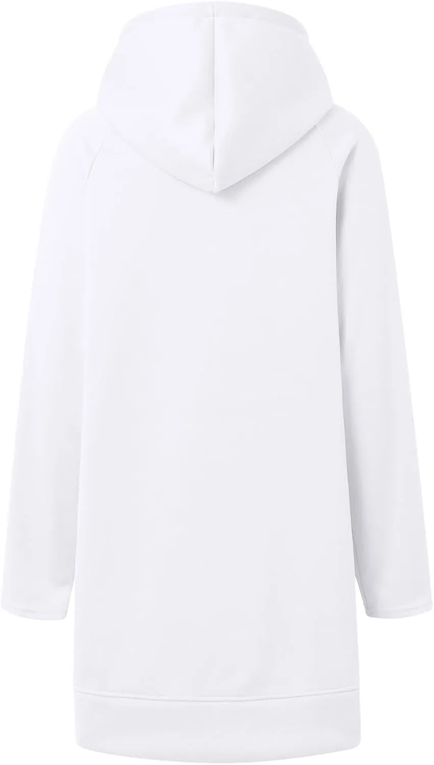 The Warmy Oversized Hoodie Dress,Valentine's Day Dress for Women with Pocket Funny Heart Print Split Hem Hoodies