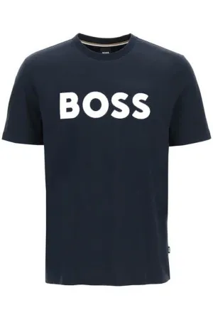tiburt 354 logo print t-shirt 50495742 DARK BLUE