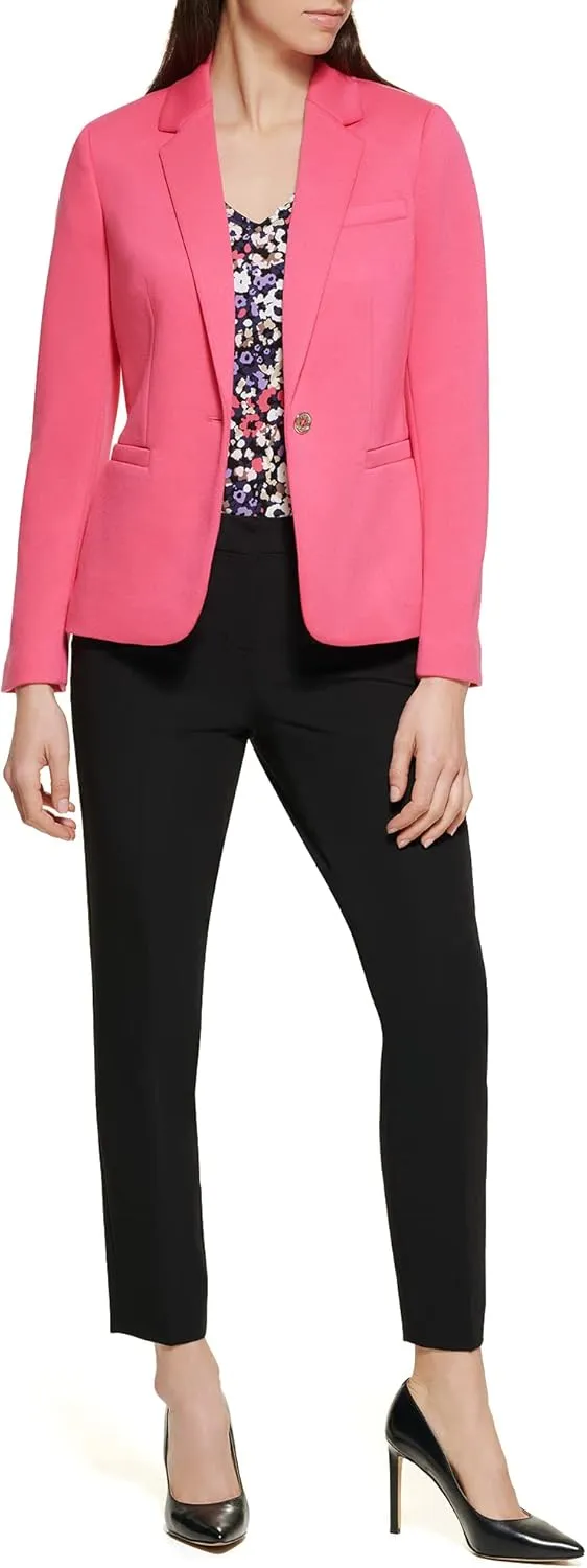 Tommy Hilfiger Women's One Button Blazer Jackets