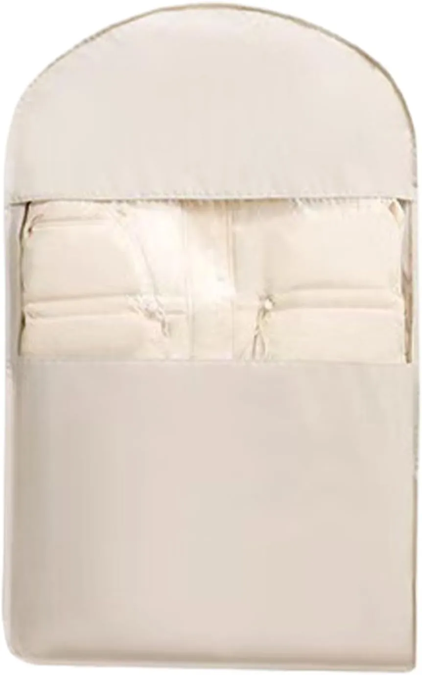 Travel Garment Bag - Clothes Cover | Heavy Duty Garment Bag | Reinforced Fabric Long Dress Storage with Compression Zipper | Dustproof Foldable Suit Protector for Closet