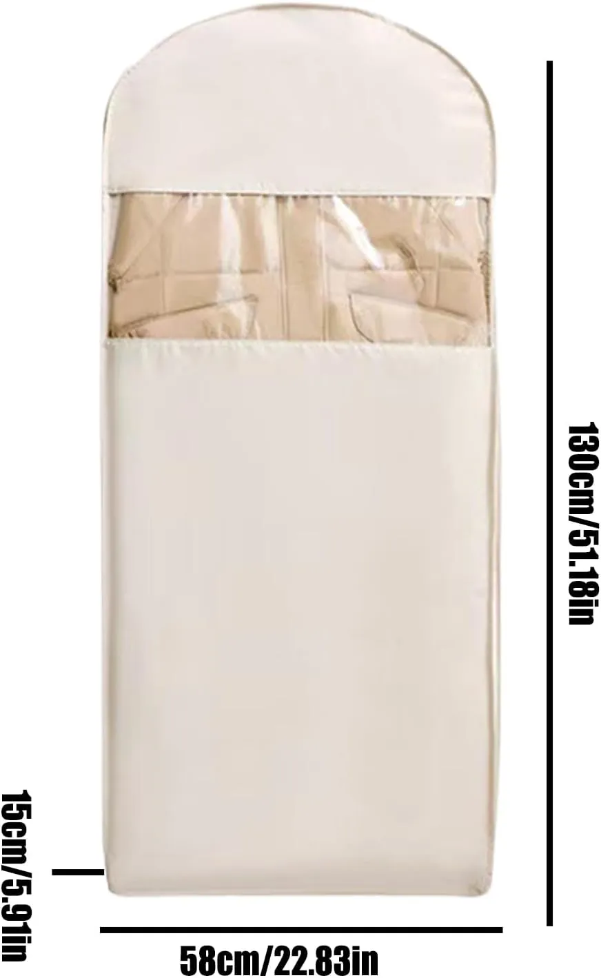 Travel Garment Bag | Clothes Protectant Cover Pouch | Space Saving Dustproof Garment Bag with Compression Zipper for Travel Moving Airplane Closet