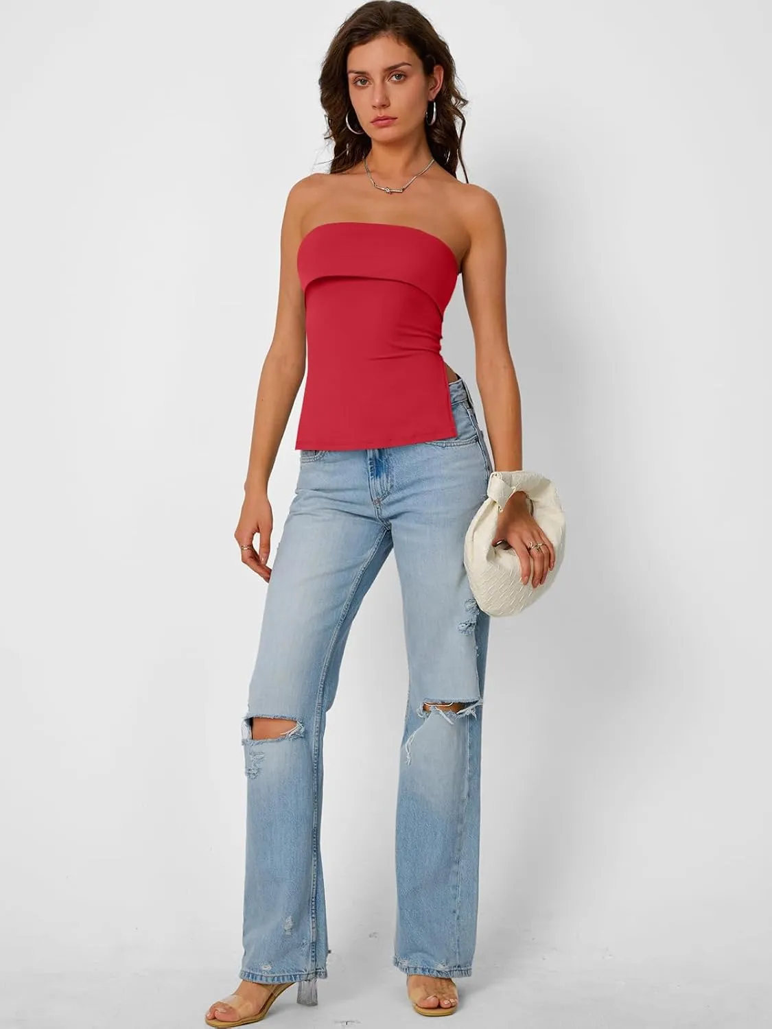 Trendy Queen Going Out Tops for Women Summer Spring Tube Tops Cute Off The Shoulder Backless Corset Teen Girls Y2k Clothes