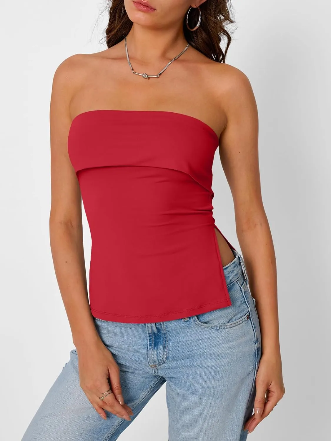 Trendy Queen Going Out Tops for Women Summer Spring Tube Tops Cute Off The Shoulder Backless Corset Teen Girls Y2k Clothes