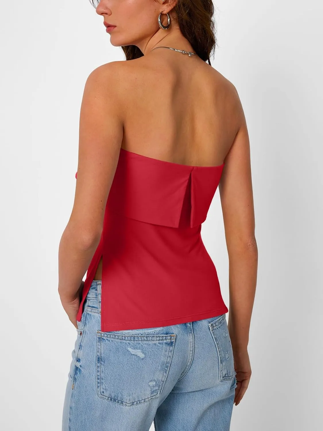 Trendy Queen Going Out Tops for Women Summer Spring Tube Tops Cute Off The Shoulder Backless Corset Teen Girls Y2k Clothes