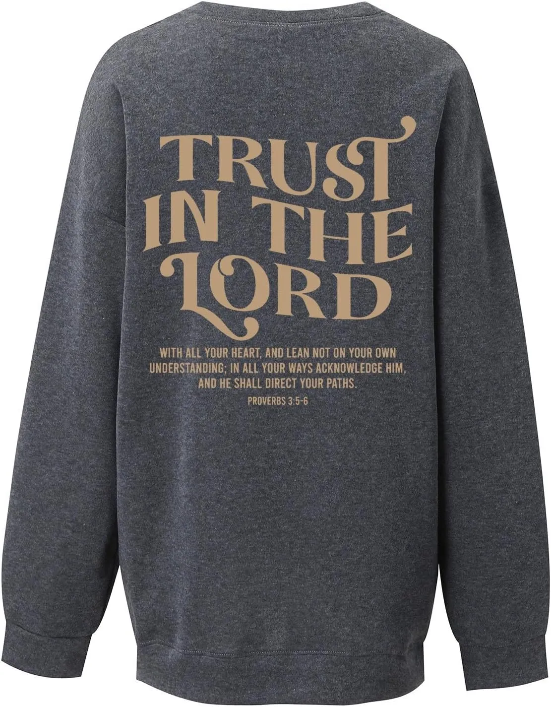 Trust in the Lord Christian Bible Verse Hoodies Jesus Saves Faith Sweatshirt Pullover Tops Harajuku Streetwear