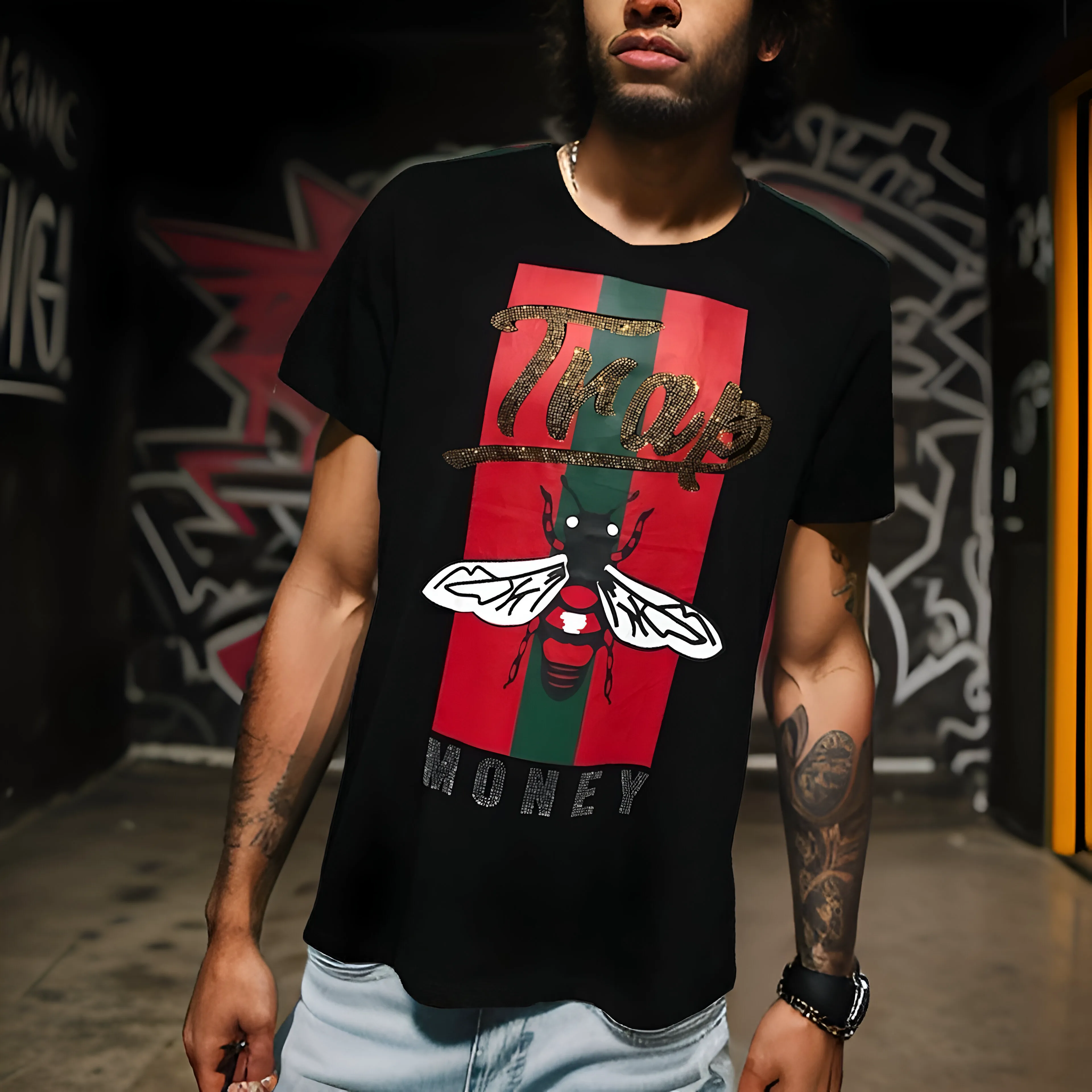 ^UCXX^ (BLACK) ~TRAP MONEY~ SHORT SLEEVE T-SHIRTS
