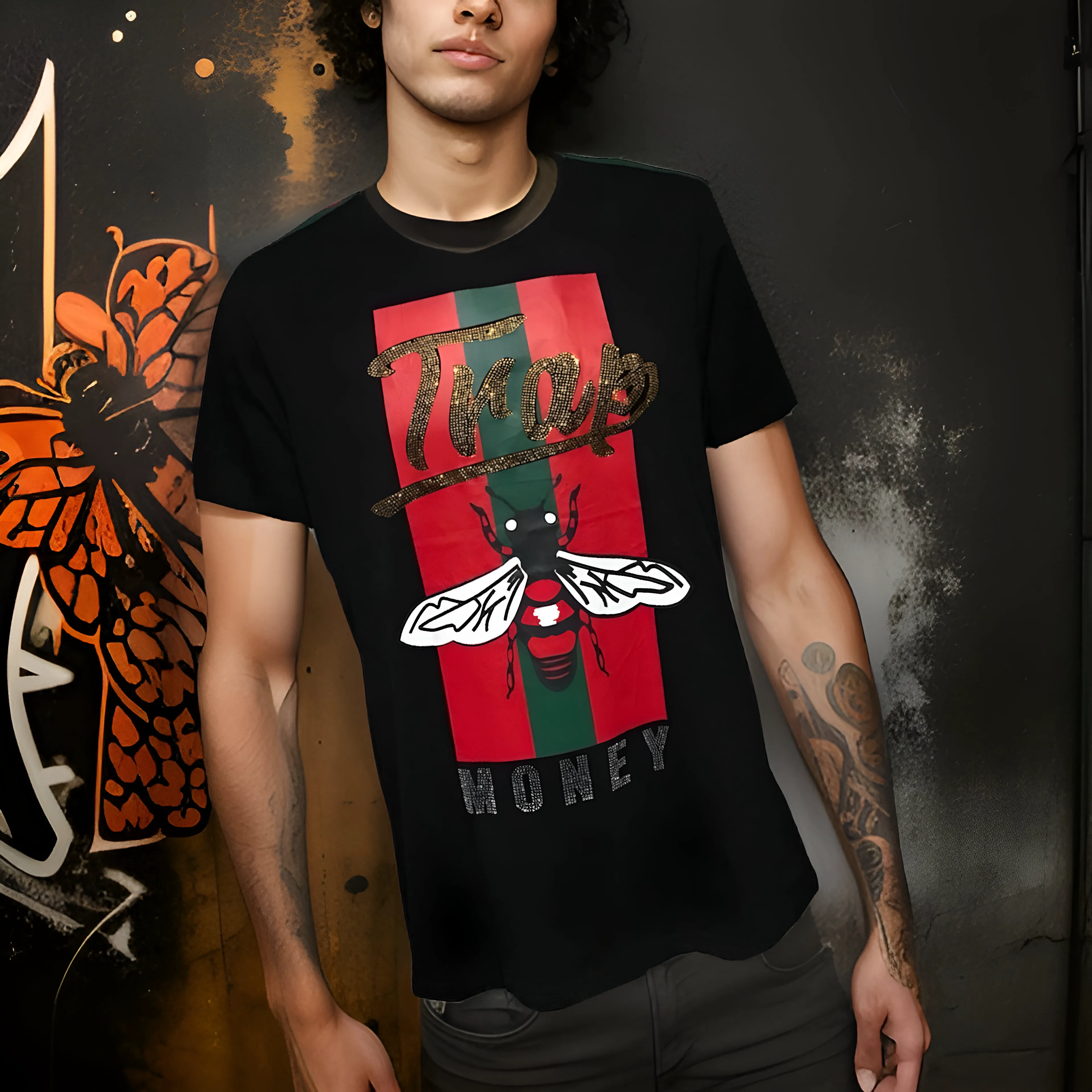 ^UCXX^ (BLACK) ~TRAP MONEY~ SHORT SLEEVE T-SHIRTS