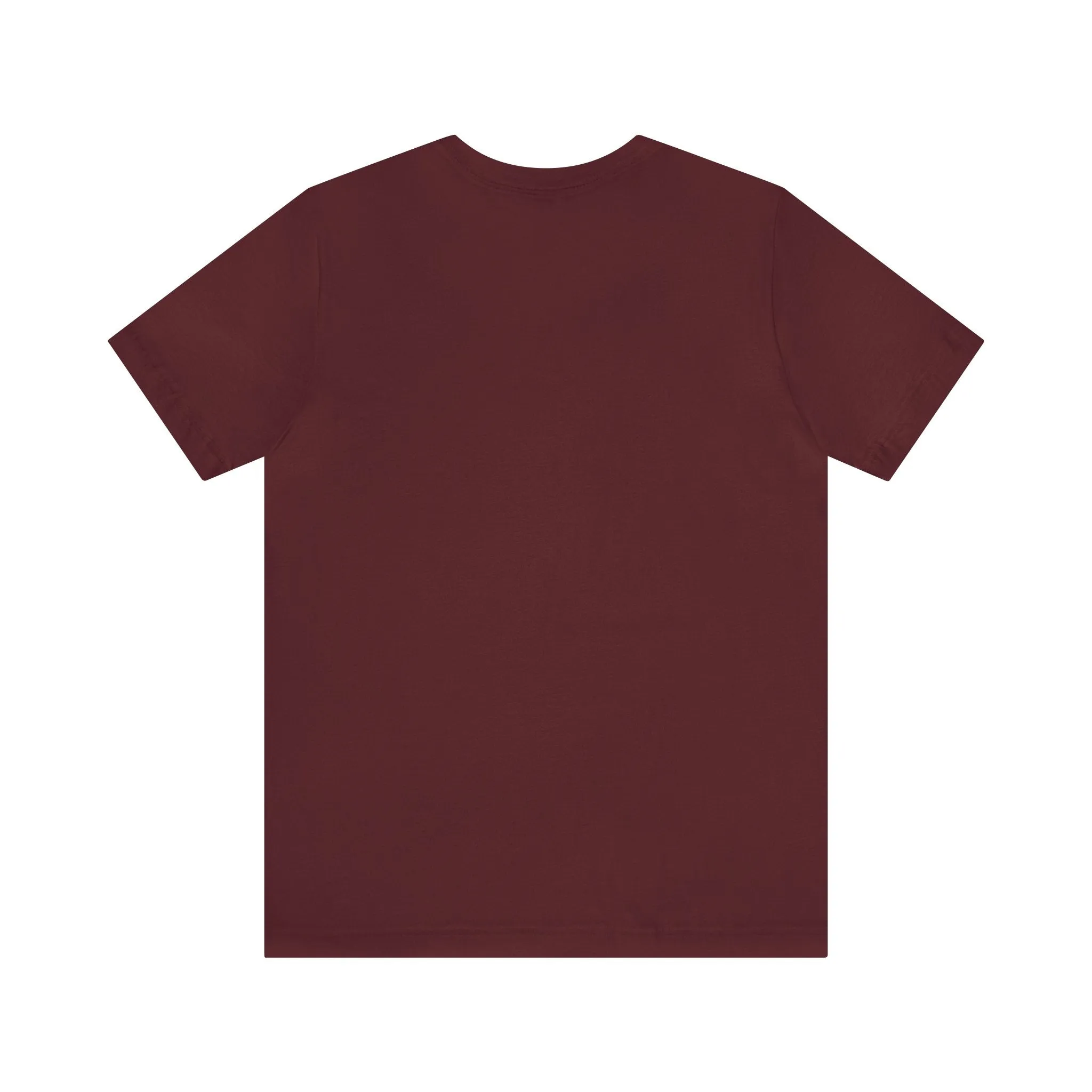 Unisex Jersey Short Sleeve Maroon T Shirt
