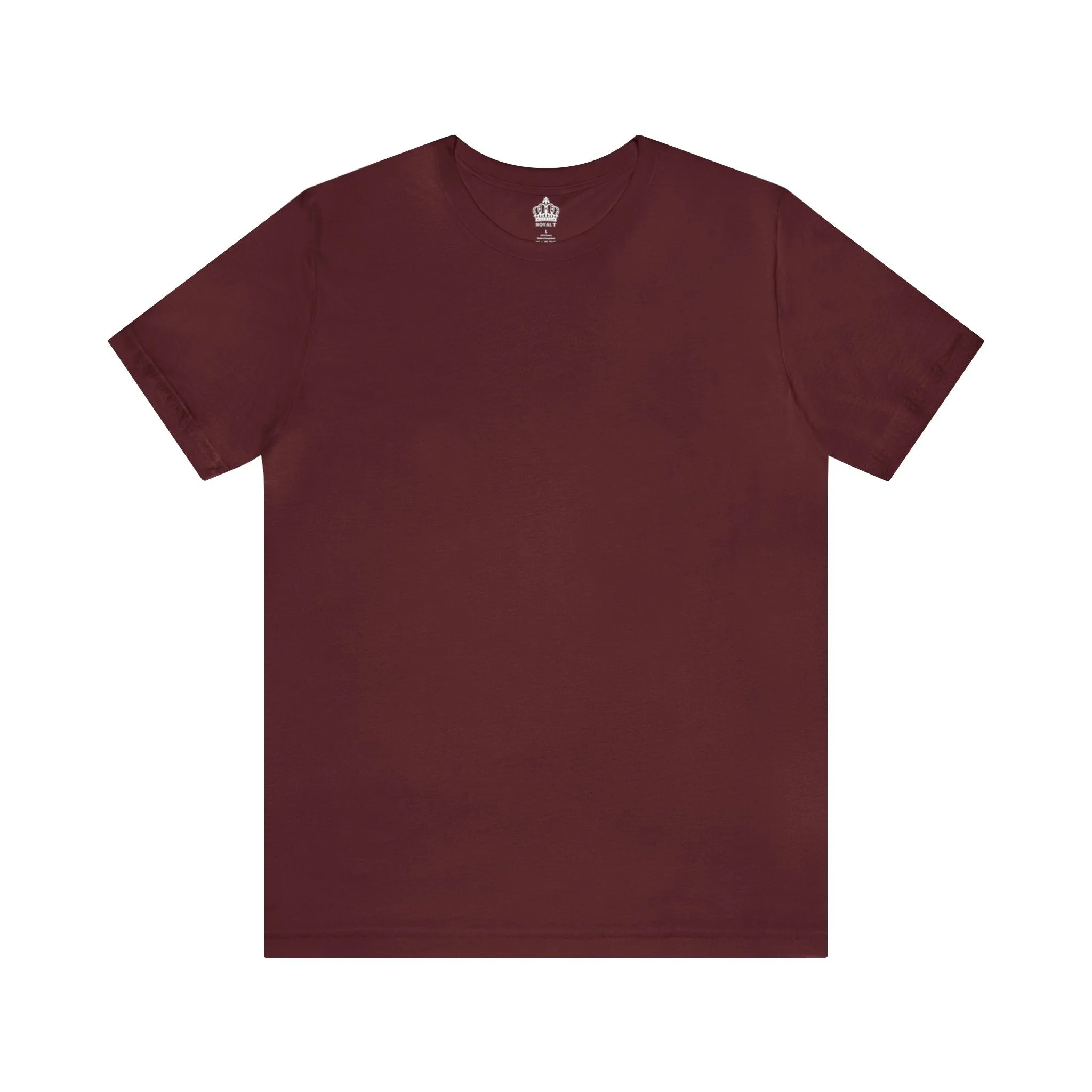 Unisex Jersey Short Sleeve Maroon T Shirt