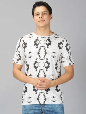 UrGear Printed Men Round Neck Grey Melange  T-shirt