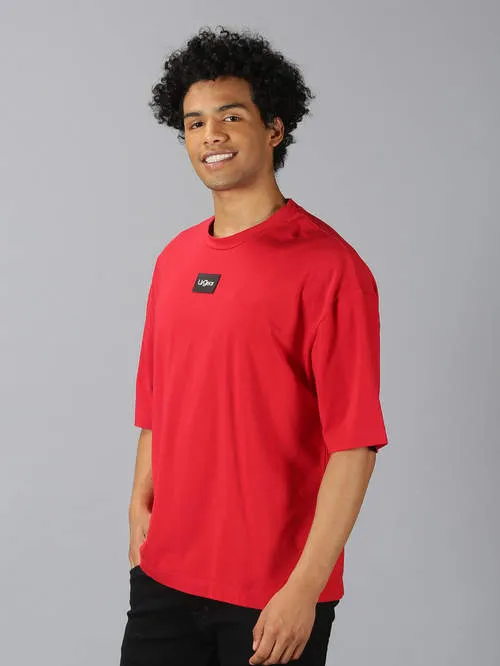 UrGear Solid Men Round Neck Red T-shirt