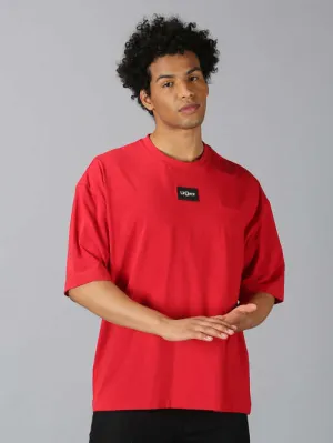 UrGear Solid Men Round Neck Red T-shirt